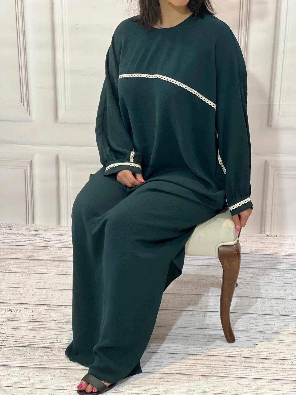 مانتو عبایی زنانه جنس ابروبادی