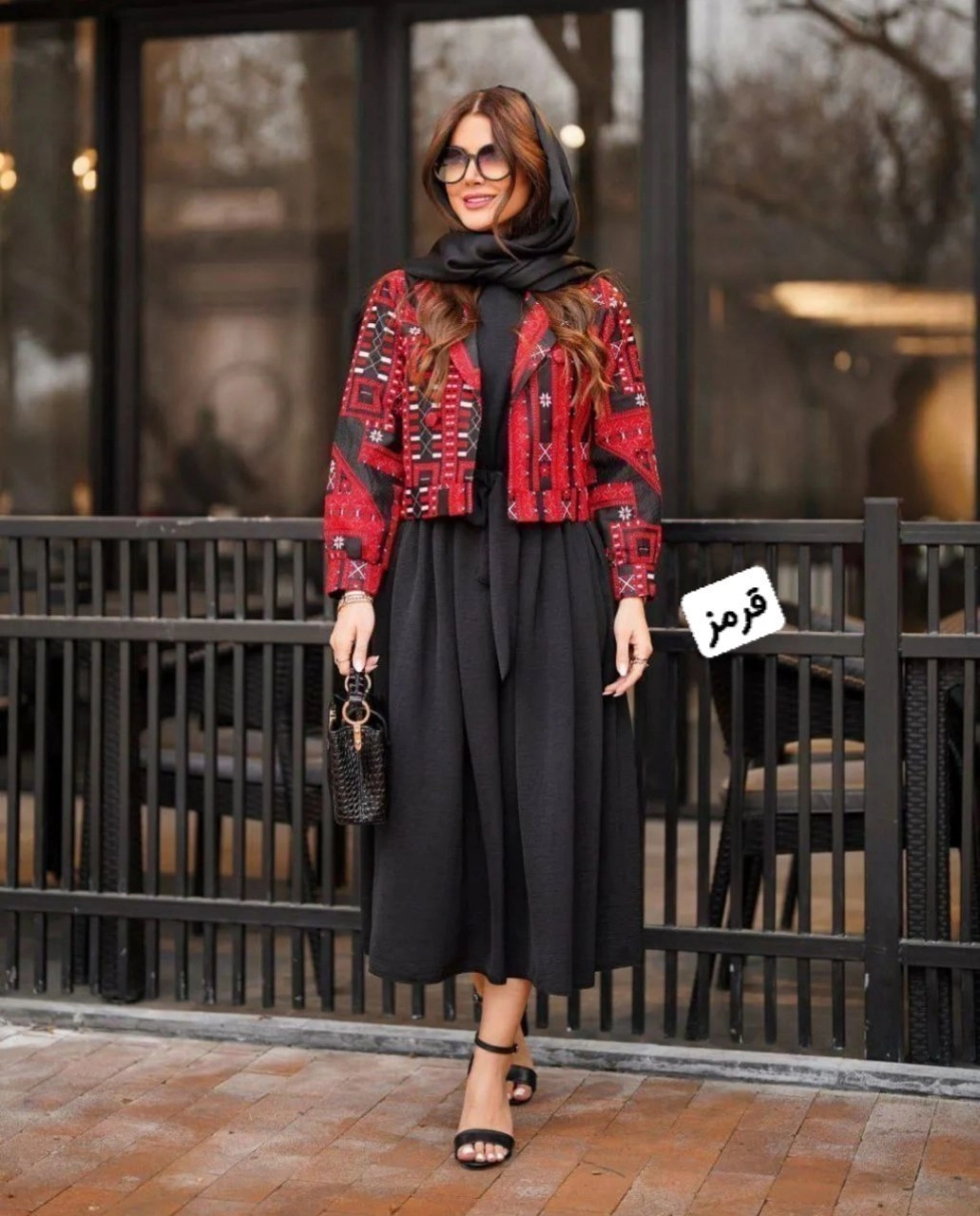 کت سارافون دخترانه تافته سوزن دوزی