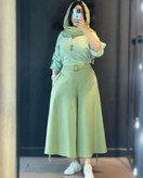 شومیزشلوار زنانه جنس بابوس و لنین سایزبندی 38تا48