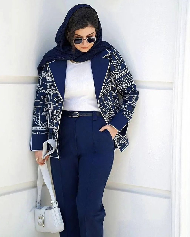 مدل کت شلوار شیک زنانه