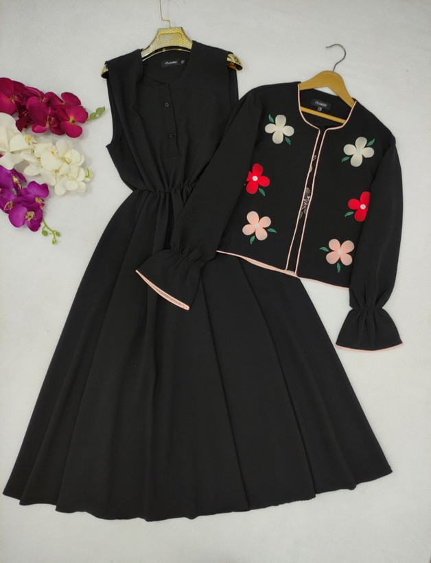 کت سارافون گلدوزی شده زنانه