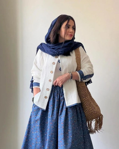 ست شومیزدامن زنانه مدل آناهیل جنس کراش و بوگاتی سایزبندی38تا50
