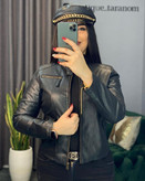 کت چرم کوتاه دخترانه