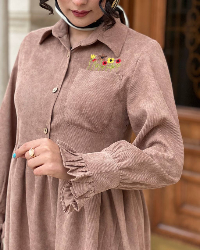 خرید مانتو عروسکی دخترانه پاییزه