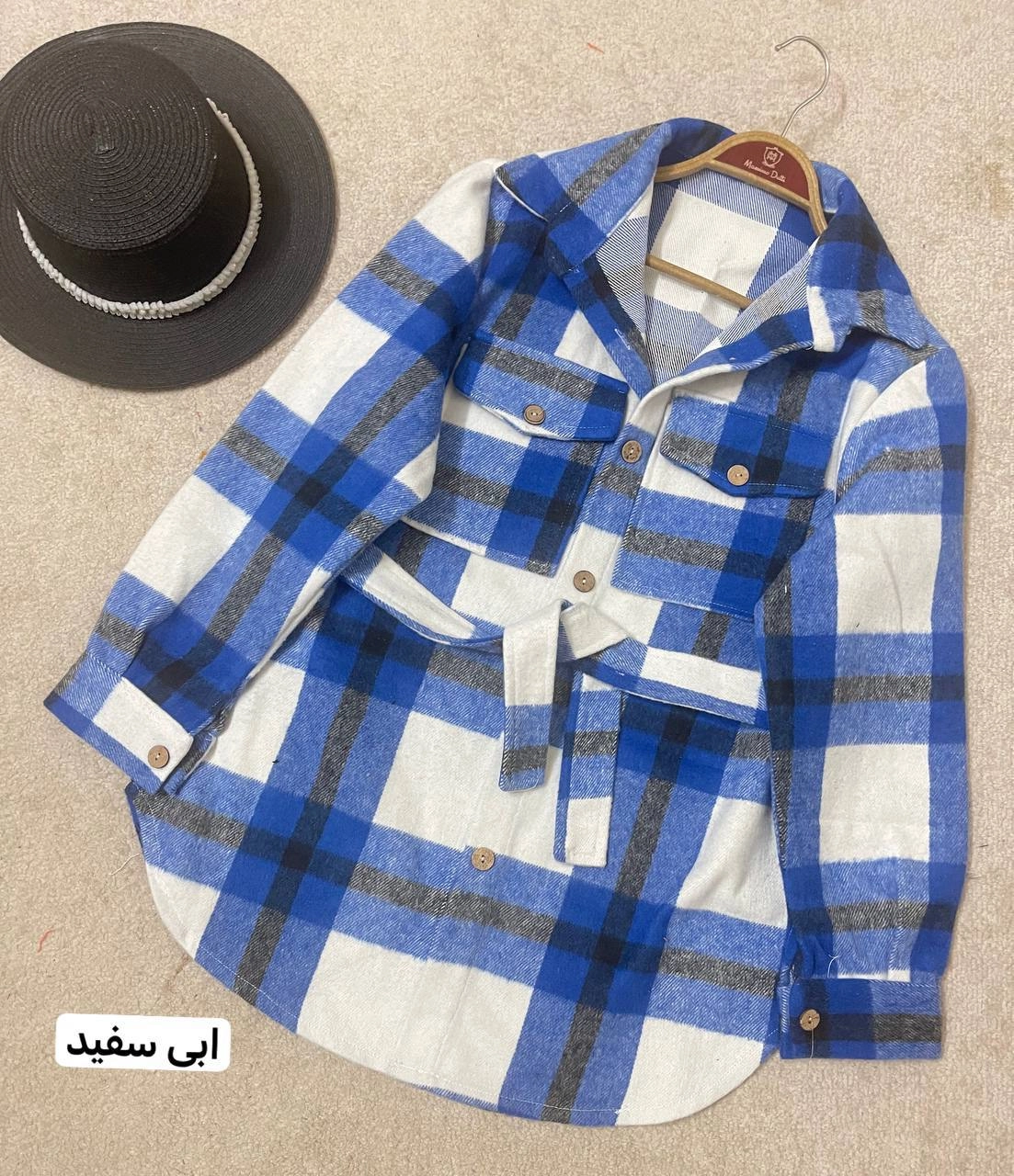 شکت زنانه مدل تلی جنس پشمی موهردارضخیم سایزبندی فری سایز