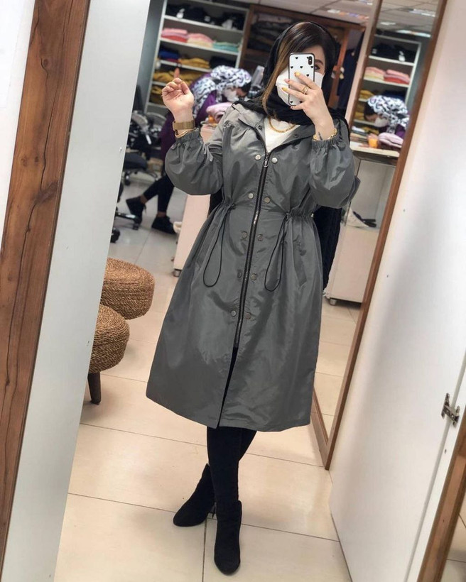 بارونی زنانه جنس کتان تی سی