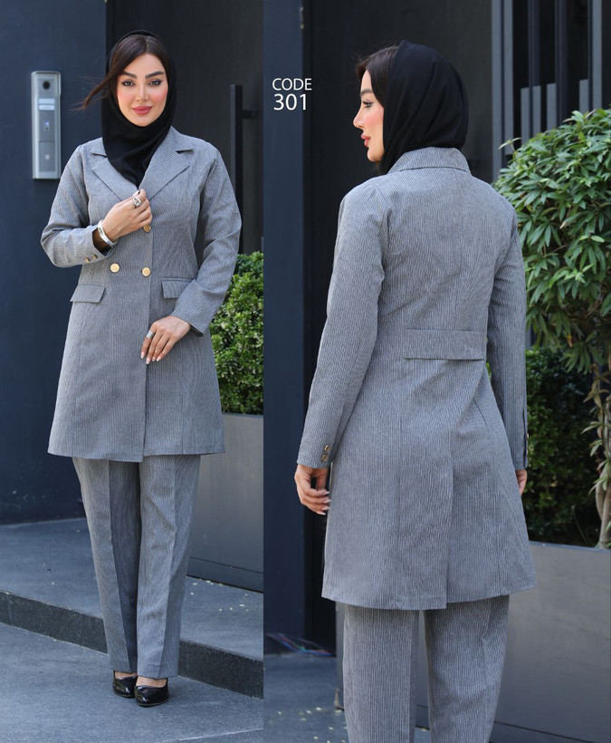 مانتو شلوار ست شیک اداری