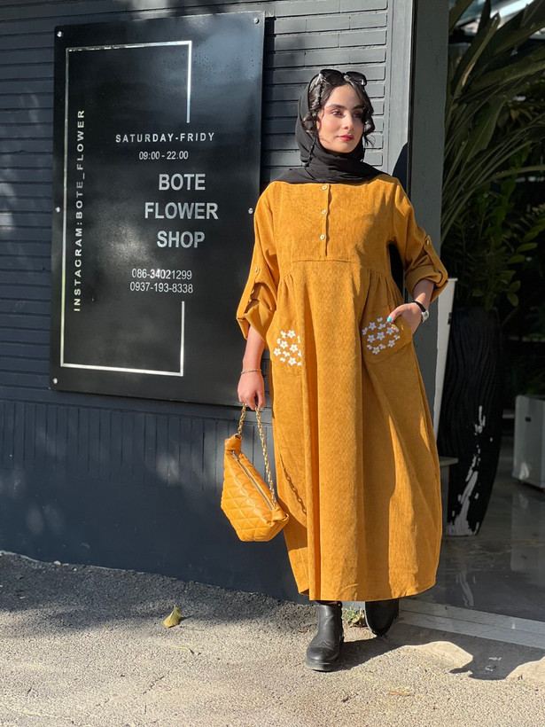 خرید انلاین مانتو عبایی پاییزه زنانه