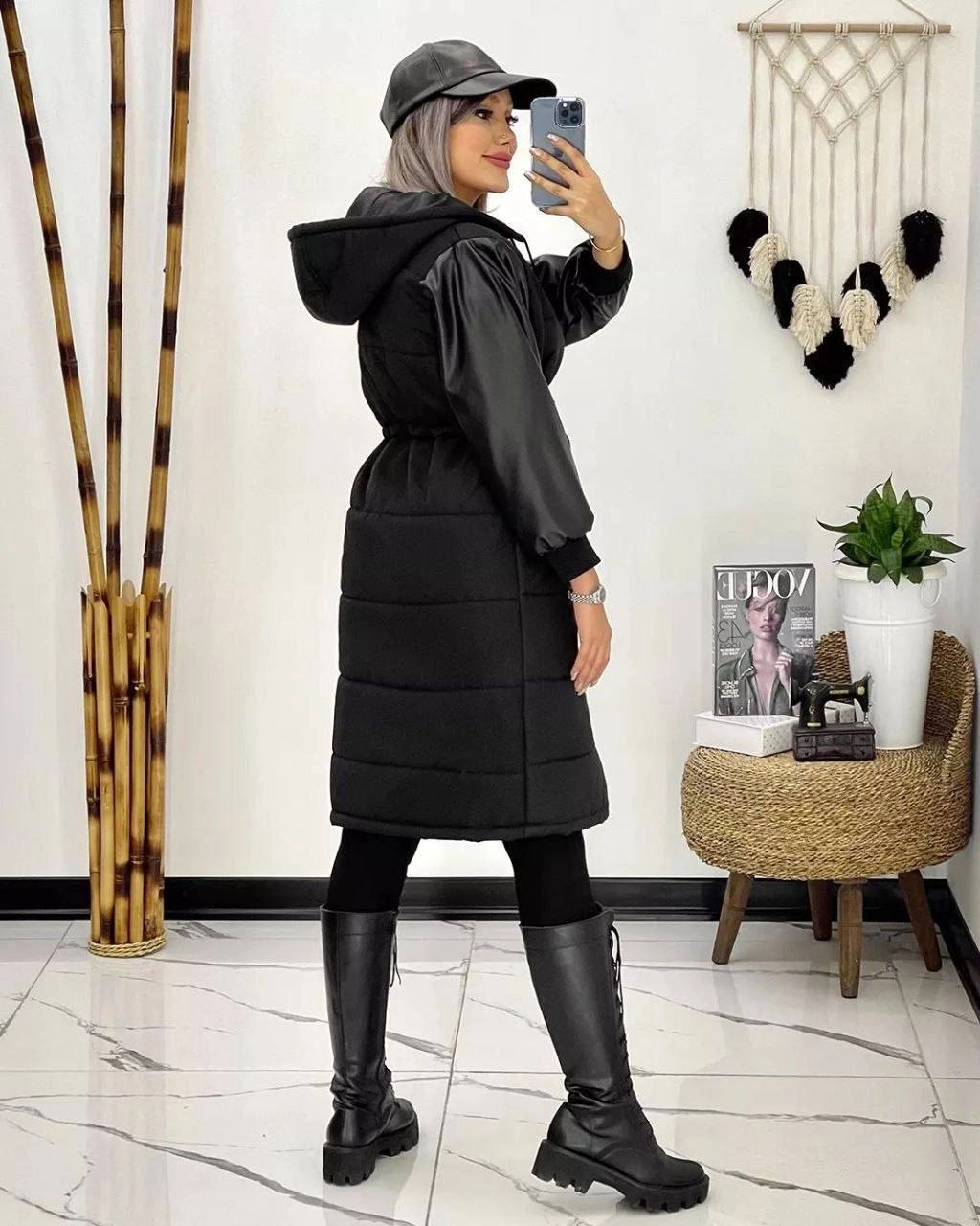 کاپشن بلند زنانه
