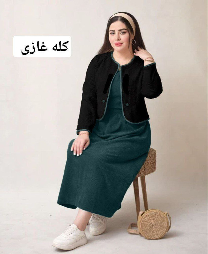 خرید کت سارافون زنانه مخمل کبریتی