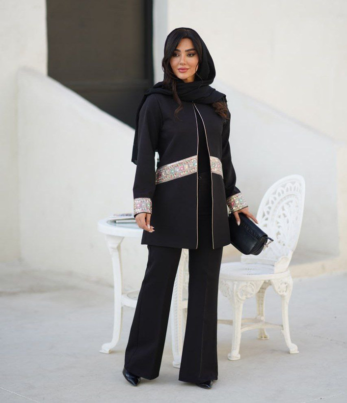 کت شلوار زنانه مشکی