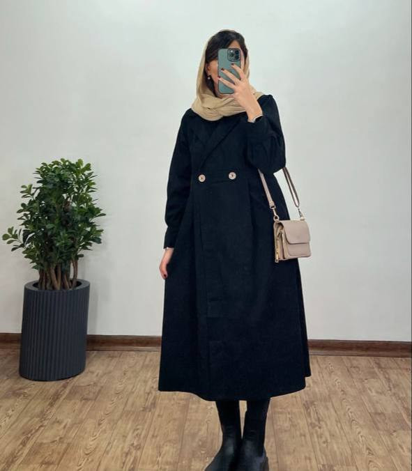 خرید وقیمت مانتو پاییزه دخترانه جنس مخمل کبریتی