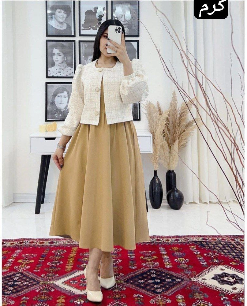 کت سارافون زنانه جنس کت شانل ترک جنس سارافون مازراتی گرم بالا فری سایز 38تا46