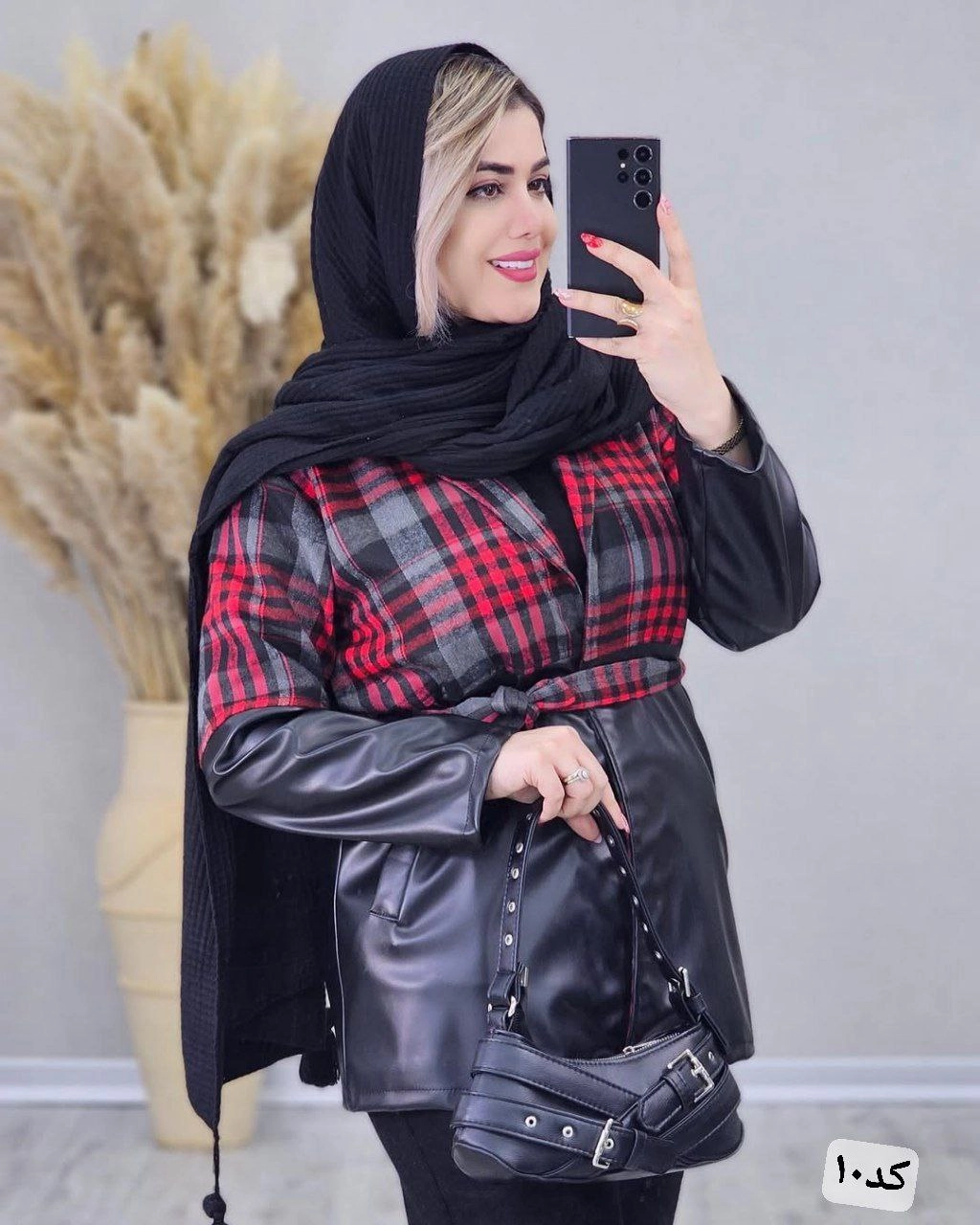 پالتو چرم پشمی زنانه