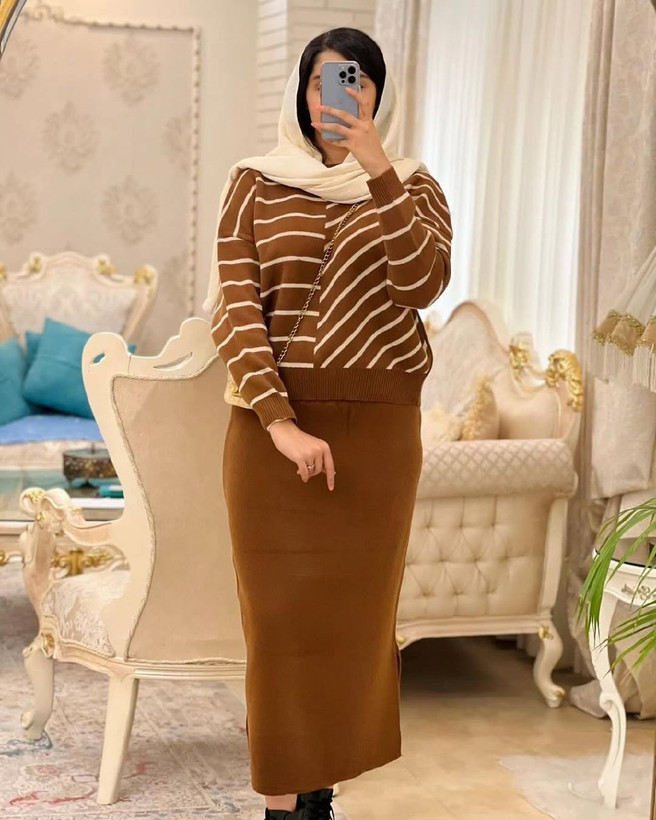 سفارش انلاین کت دامن بافت زناه