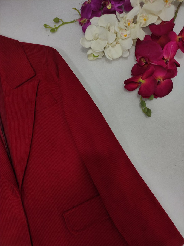 خرید کت پاییزه زنانه جنس مخمل کبریتی