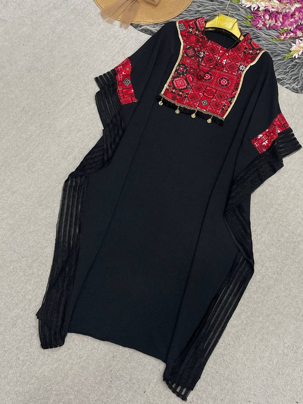 مانتوعبایی دخترانه جنس ابروبادی