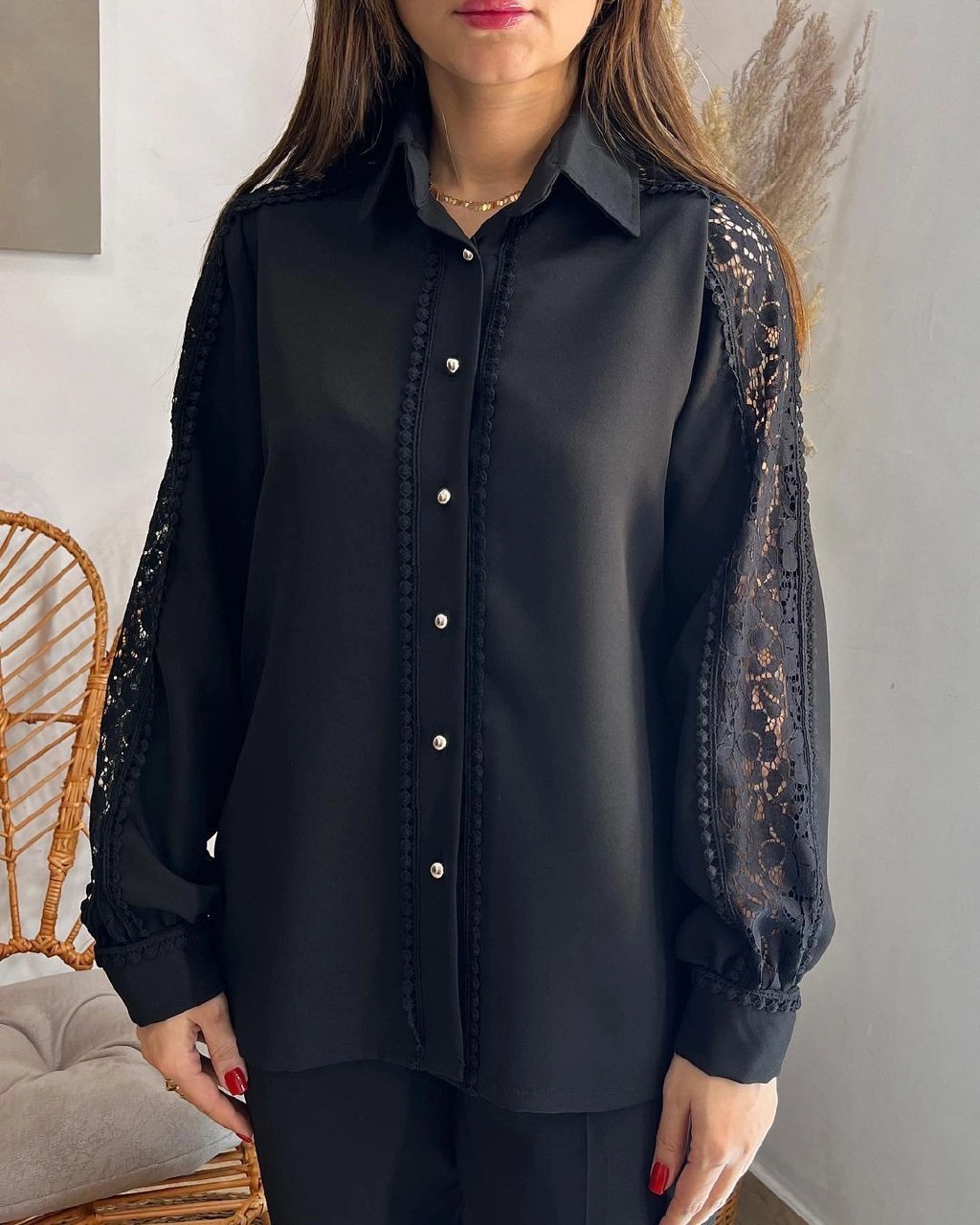 شومیز مجلسی زنانه رنگ مشکی