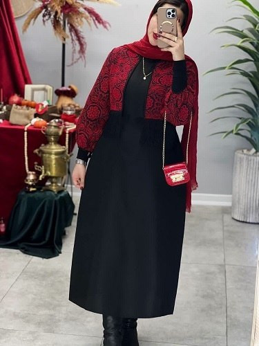 کت سارافون زنانه برای شب یلدا مدل لیلا جنس تافته و مازراتی ارسال رایگان
