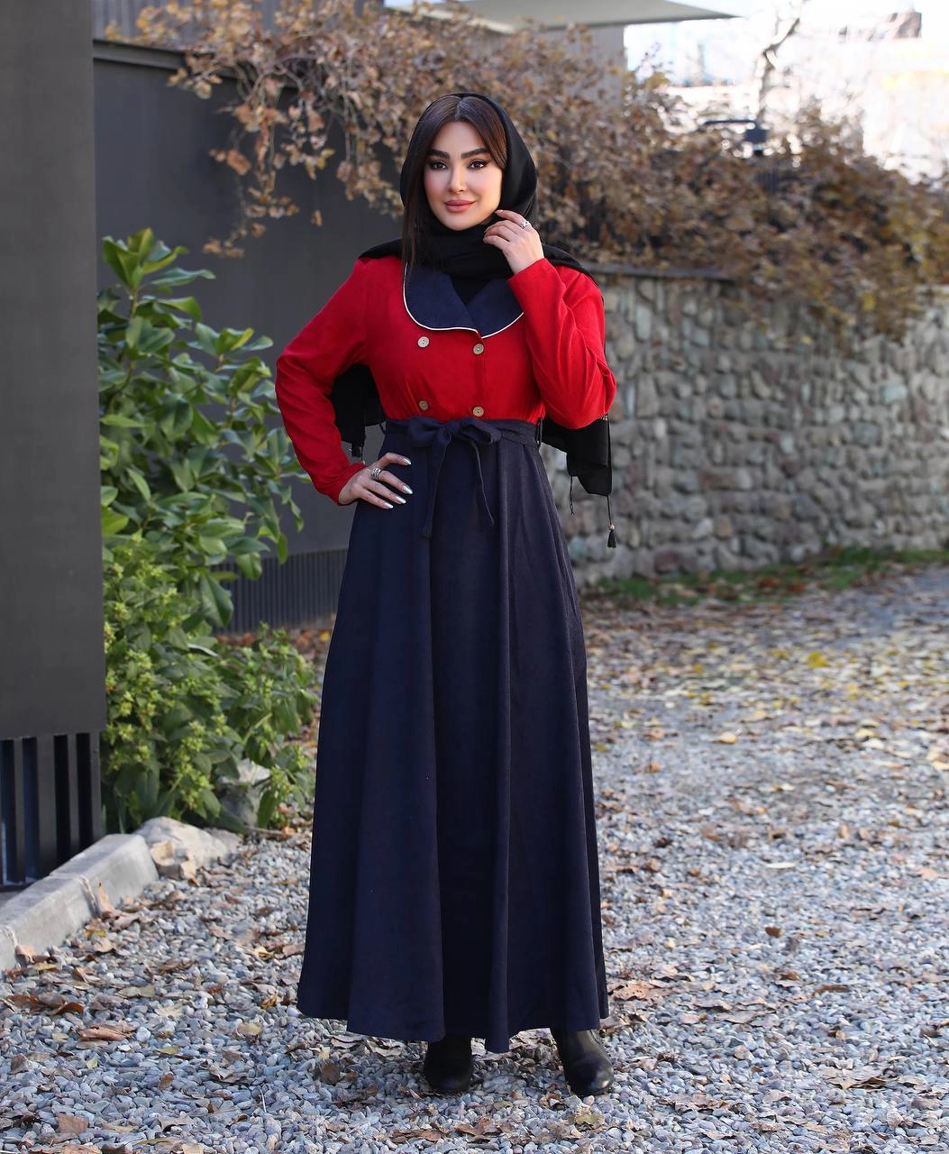 پیراهن  مانتویی شیک زنانه