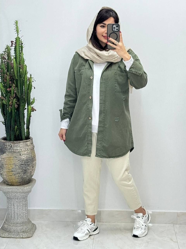 مانتو جین زنانه