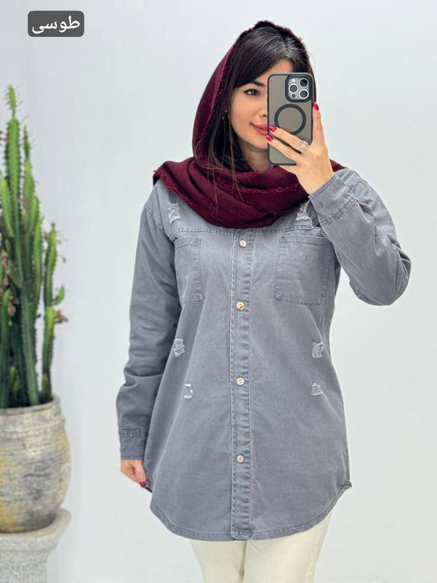 مانتو جین دخترانه