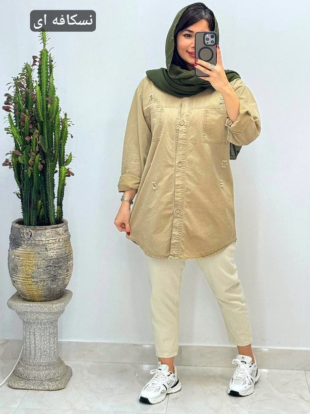 خرید مانتو جین دخترانه