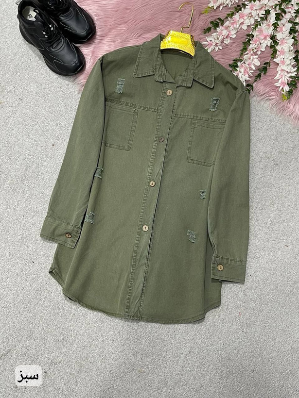 مانتو جین زنانه رنگی