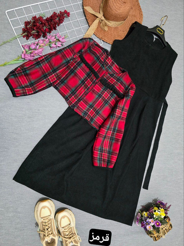 کت سارافون زنانه مخمل کبریتی