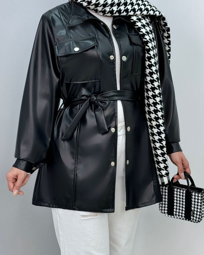 خرید پالتو چرم دخترانه