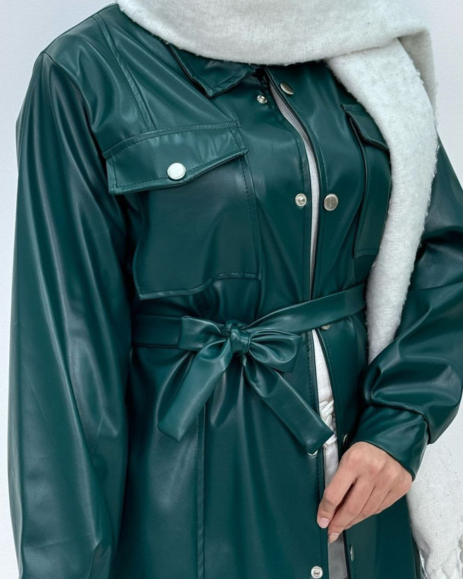 خرید انلاین پالتو چرم زنانه شیک