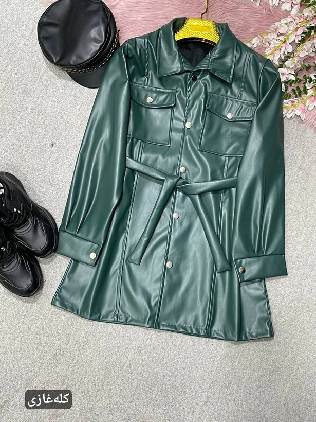 پالتو چرم زنانه رنگ مشکی