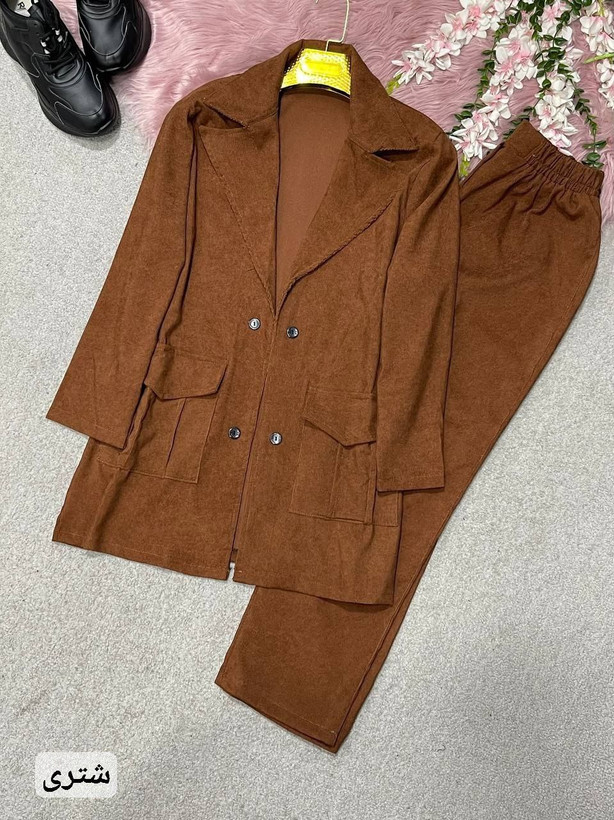 مانتوشلوار زنانه رنگ سرمه ای