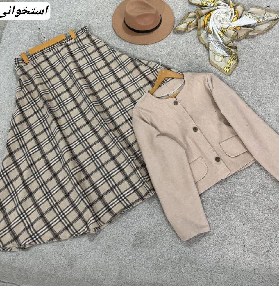 دامن چهارخونه دخترانه