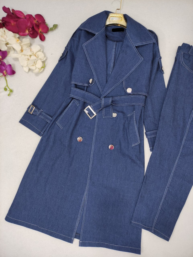 سفارش آنلاین مانتو شلوار جین زنانه برای پاییز