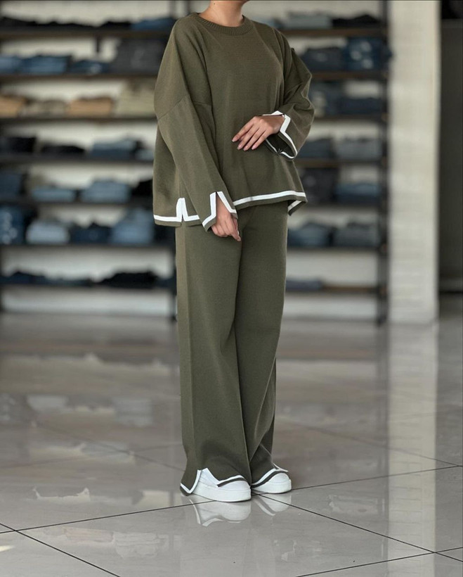 ست بلوز شلوار بافت زنانه