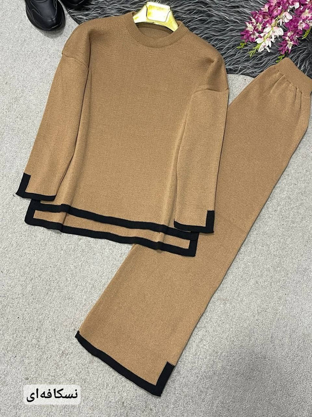 سفارش ست بلوز شلوار بافت زنانه ی ساده