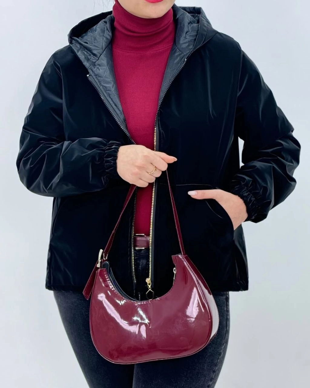 کاپشن کوتاه  زنانه سیلیکونی