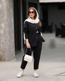 مانتو شلوارست رنگ مشکی