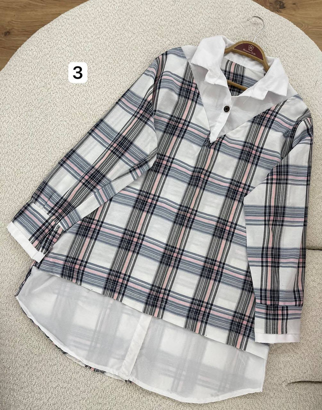 شومیز مانتویی دخترانه