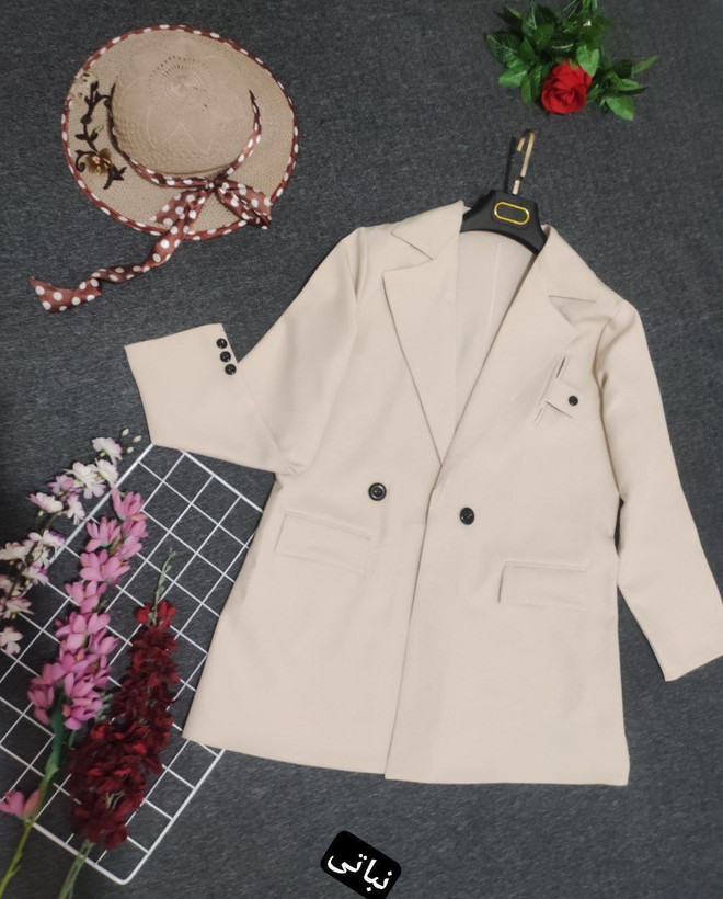 کت زنانه مازراتی رنگ سفید