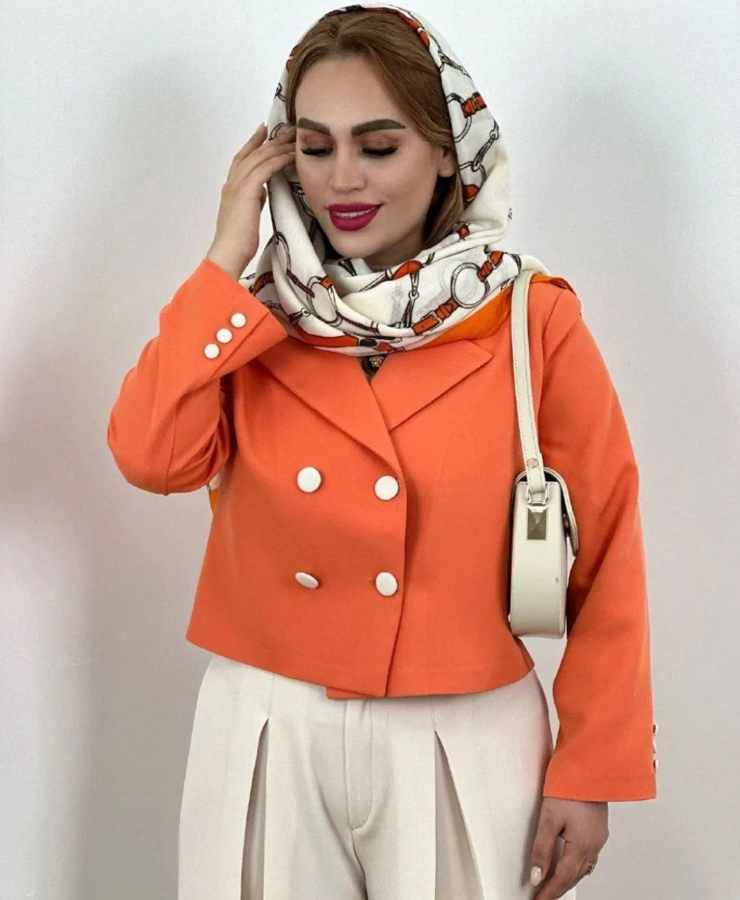 خرید کت کوتاه و شلوار بگ زنانه