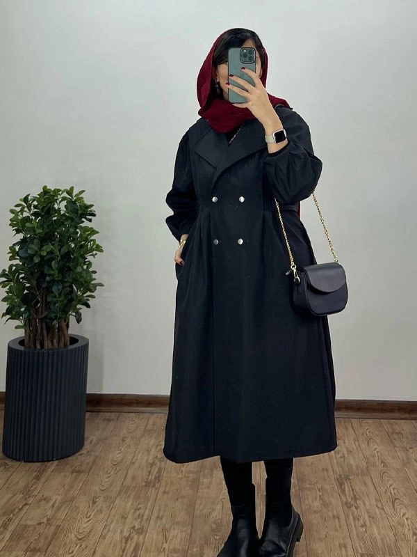 مانتو بلند زنانه مدل سمن جنس تی سی