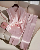 خرید شومیز شلوار ست ساتن زنانه