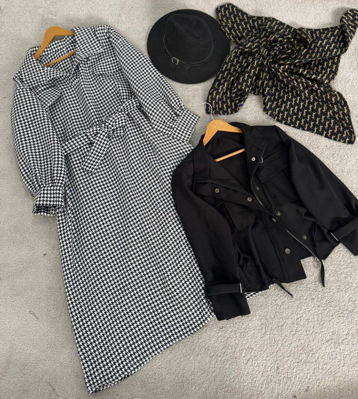 سفارش انلاین کت سارافون چهارخونه