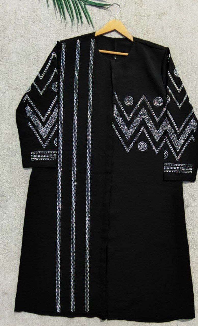 مانتو مجلسی و نگینی زنانه مدل شکوه جنس مازراتی