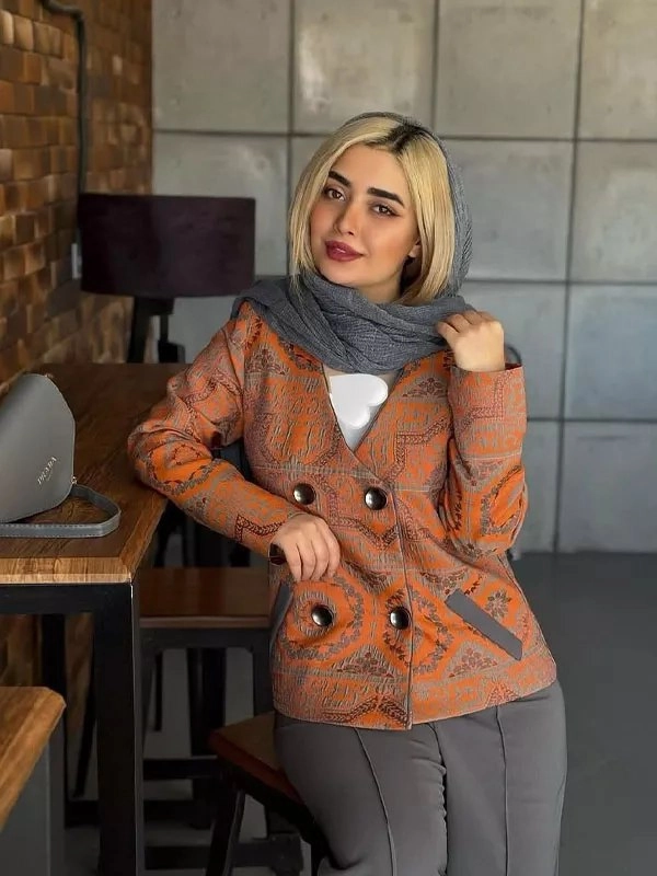 کت شلوار زنانه مدل اورنج ویژه عید جنس مازراتی باکیفیت