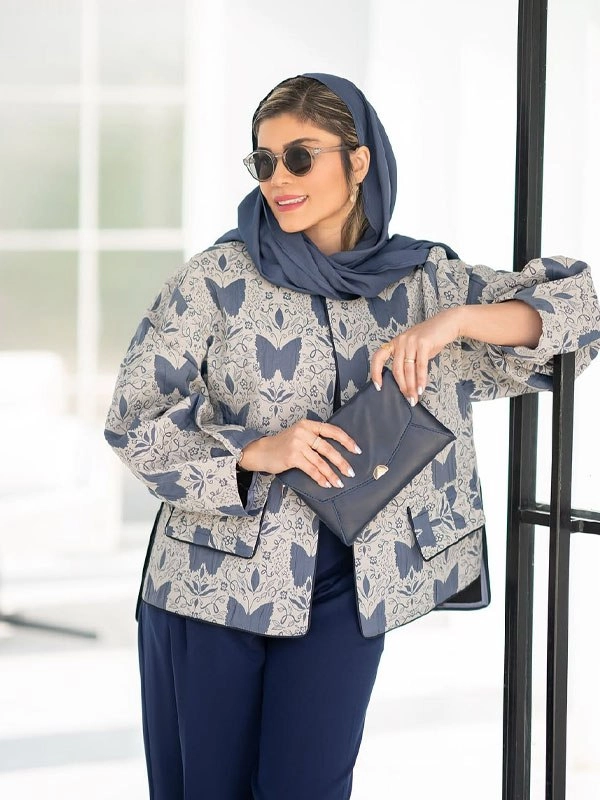 مانتو شلوار ست شیک زنانه