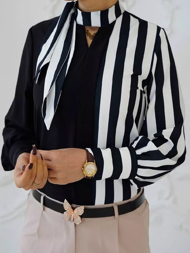 شومیز راه راه زنانه