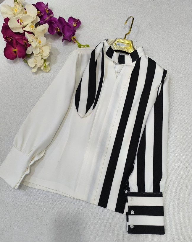 شومیز دو رنگ زنانه